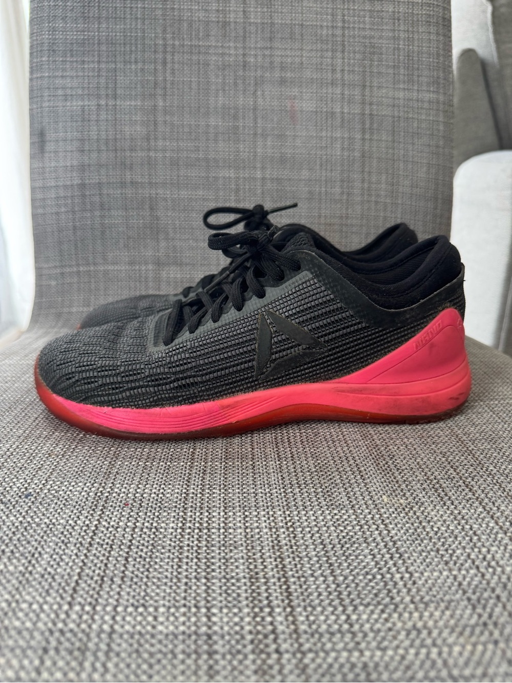Reebok Black and Pink Athletic Shoes